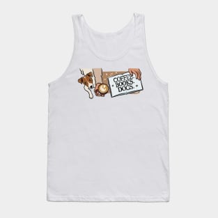 Coffee. Books. Dogs. Tank Top